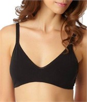 New $33 Cotton Bralette(M-BLACK)