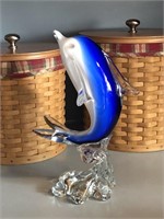 Large Murano (?) Glass Dolphin