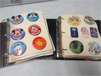 2 BINDERS OF 120 VINTAGE WALT DISNEY PINBACKS