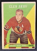 1958 Topps #3 Glen Skov Hockey Card