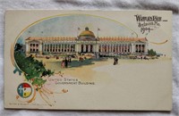 1904 Postcard Worlds Fair U.S. Gov. Building