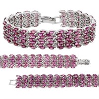 Marquise Rhodolite Garnet Bracelet