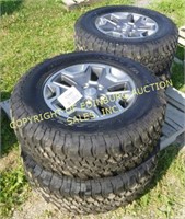 (4) 255/75 R17 ON JEEP RIMS