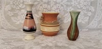 Lot of 3 Western Native American Vases