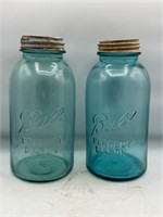 Ball perfect mason aqua jars zinc lids