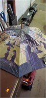 Umbrella with people on it