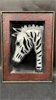 Metal Art Hand Crafted Zebra 11x15