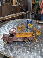 Cast Iron Truck & Road Signs