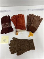 New Stix Baer & Fuller Ladies Leather Winter Glove
