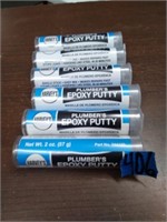 6 Tubes of Plumbers Epoxy Putty