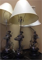 VINTAGE FIGURAL LAMPS (3)