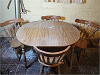 Wood Kitchen Table and 4 Chairs