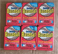 6 Donruss Baseball Card Packs