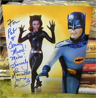 Signed Batman/Catwoman Photo, Lee Meriwether