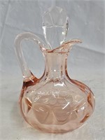 Heisey Flamingo Pink Depression Glass Cruet