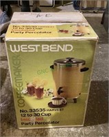 Harvest gold West Bend insulated 12 to 30 cup