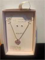 New Lauren Conrad MAMA necklace & earrings set