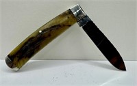 T.A. Davison Custom Ram Horn Folding Knife