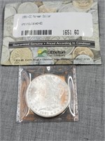 1881-CC Morgan Silver Dollar, Uncirculated-60,