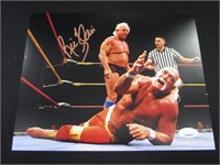 TNA RIC FLAIR SIGNED 8X10 PHOTO JSA COA