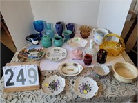 Mis ~ Glass Ware ~ Trinket Boxes ~ Candle Sticks ~