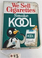 "SMOKE KOOL" METAL FLANGE SIGN