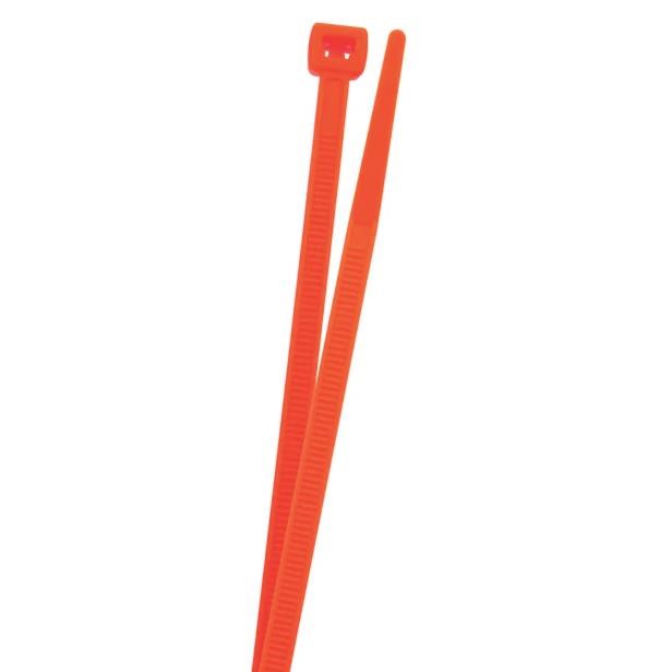 Utilitech 8-in Nylon Zip Ties Orange (20-Pack)