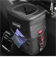 New HOTOR Car Trash Can 2 Gallon with Lid and