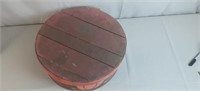 Vintage Painted Round Cheese Box