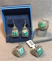 Sterling & Turquoise Rings & Earrings