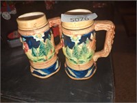 2 Vintage beer steins