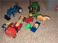 Lot of metal toys