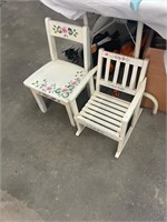 Flower Kid Chair & Rocker