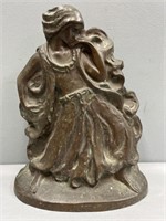 Cast Brass Figural Dancing Woman