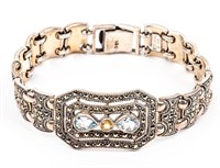Jewelry Sterling Silver Marcasite Bracelet