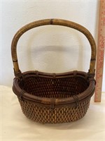 Vintage Bamboo Rattan Basket