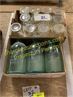 Blue ball canning jars, canning jars