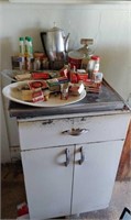 Vintage Metal Cabinet with Vintage & More