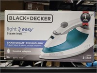 Black+Decker Lightweight Steam Iron, 1200 Watt