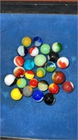 25 Patch type marbles mint condition