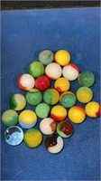 25 Patch type marbles mint condition