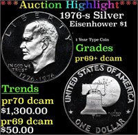 Proof ***Auction Highlight*** 1976-s Silver Eisenh