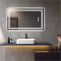 LED Bathroom Mirror 40"x24", 3 Colors