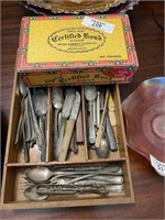 Flatware & Cigar Box