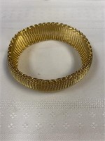 Gold toned woven bracelet