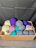 Large Box Full Of Yarn