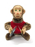 Vintage Westminster mechanical monkey toy 
8” h.
