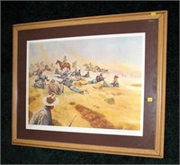 Limited edition print 149/500 Cavalry and Indian