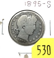 1895-S Barber half dollar