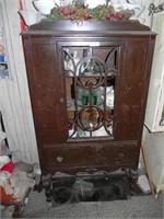 China Cabinet (rough - no glass) & Contents -